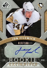 Filewich Jon 2008 Upper Deck SP Game Used REJF