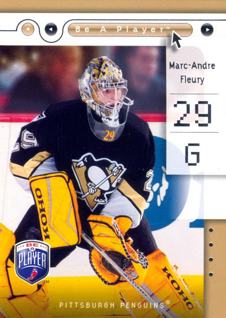 2004-05 In The Game Heroes and Prospects #34 Marc-Andre Fleury Hockey Card 
