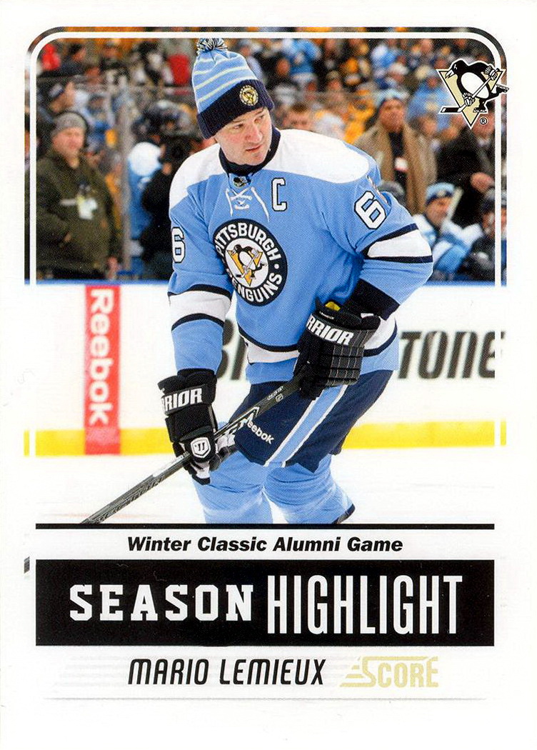 Mario Lemieux 2011 NHL Winter Classic Alumni Game Action