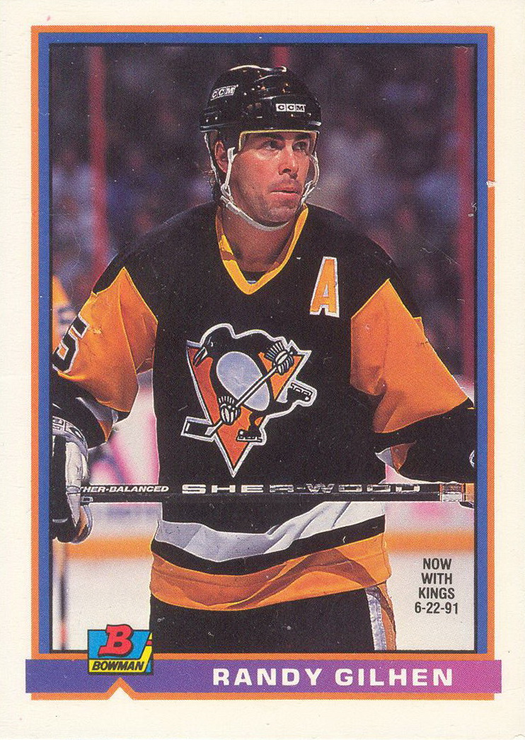 Ron Francis Signed 1992-93 Bowman Hockey Card - Pittsburgh Penguins