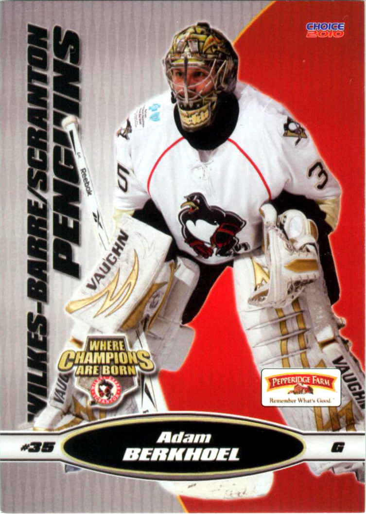  (CI) Adam Berkhoel Hockey Card 2008-09 Wilkes-Barre