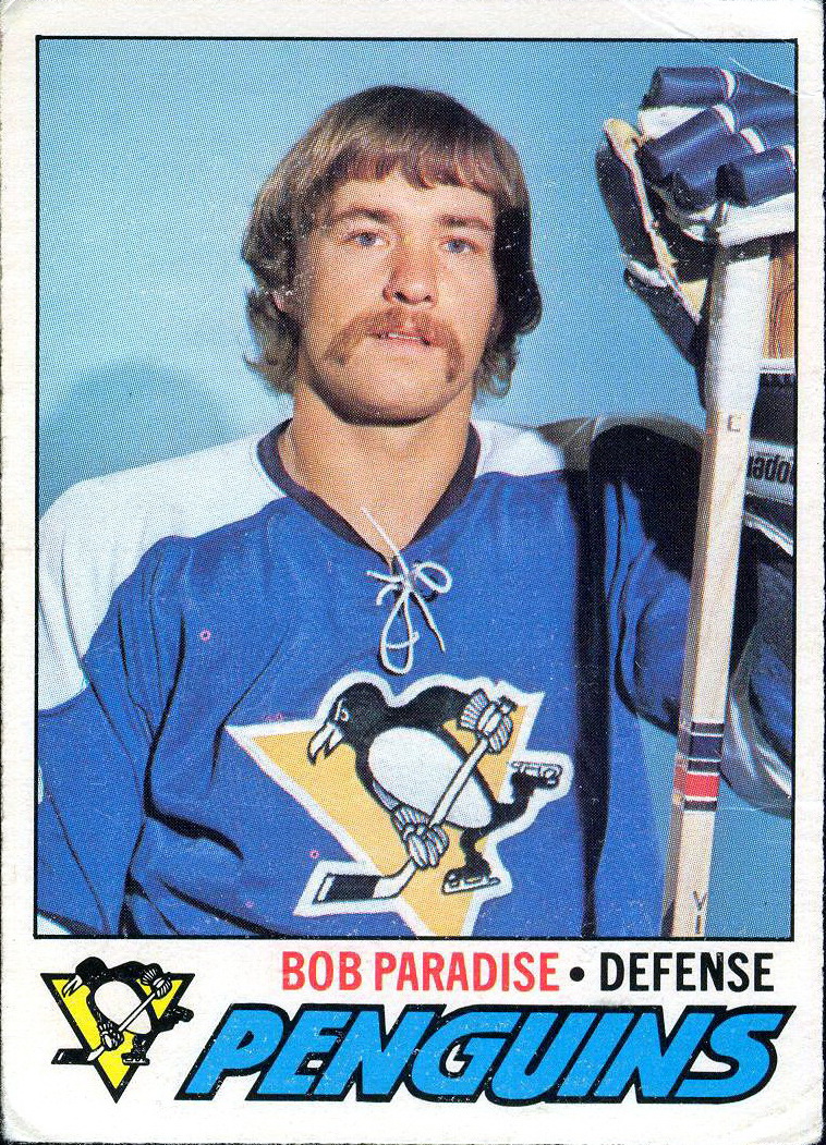Bob Paradise - Player's cards since 1974 - 1979 | penguins-hockey-cards.com
