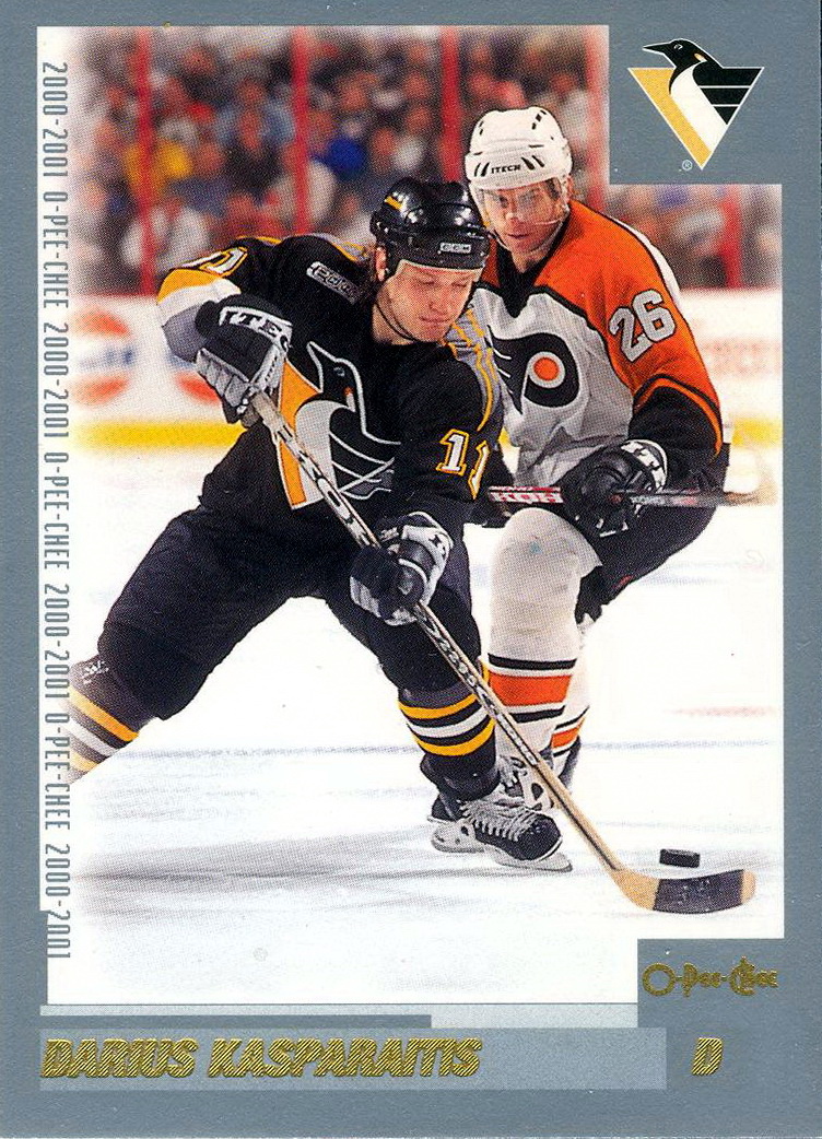 Darius Kasparaitis autographed hockey card (New York Islanders, FT) 1996  Upper Deck #162