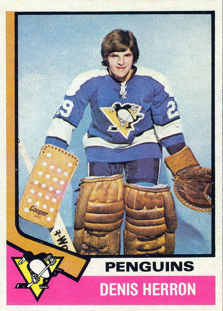 Denis Herron - Player's cards since 1974 - 2012 | penguins-hockey-cards.com