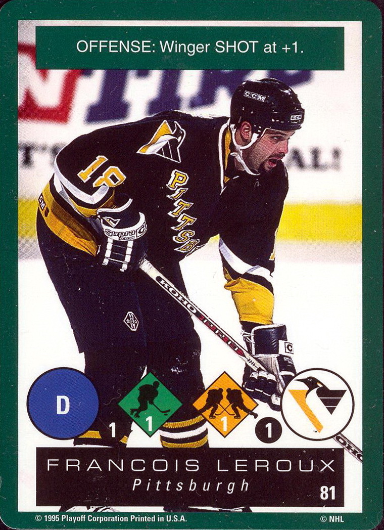 1994-95 CCM Authentic FRANCOIS LEROUX Pittsburgh Penguins Jersey