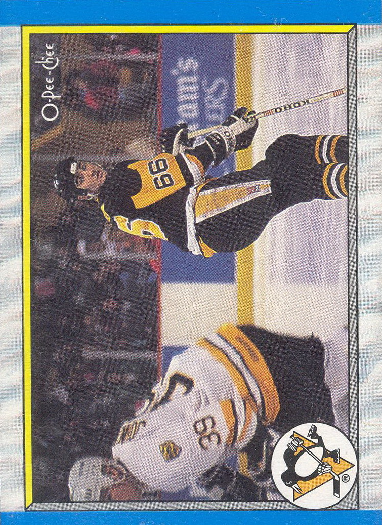 1989-90 O-Pee-Chee Randy Hillier . Pittsburgh Penguins #126