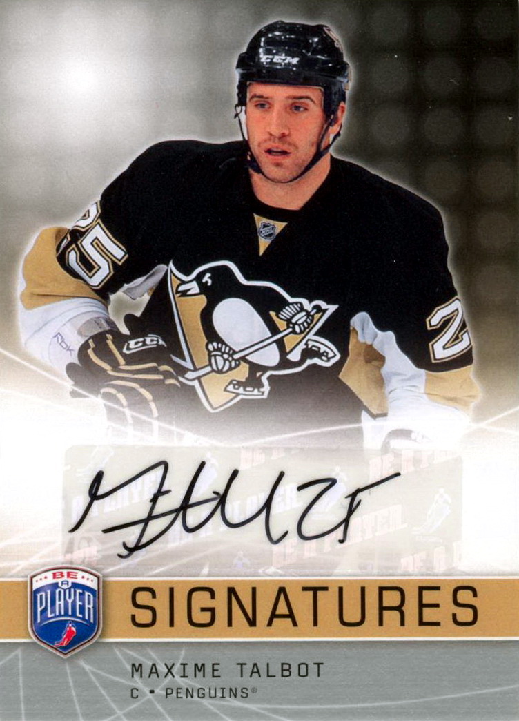 Maxime Talbot - Player's cards since 2004 - 2012
