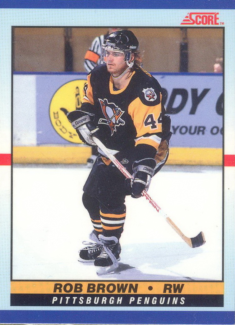  Hockey NHL 1988-89 Topps #109 Rob Brown NRMT-OC RC Rookie  Penguins : Collectibles & Fine Art