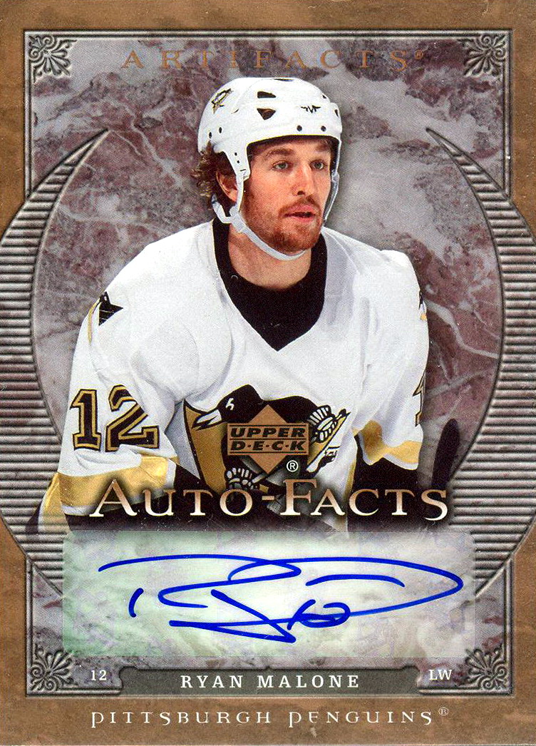 Ryan Malone - Player's cards since 2003 - 2009