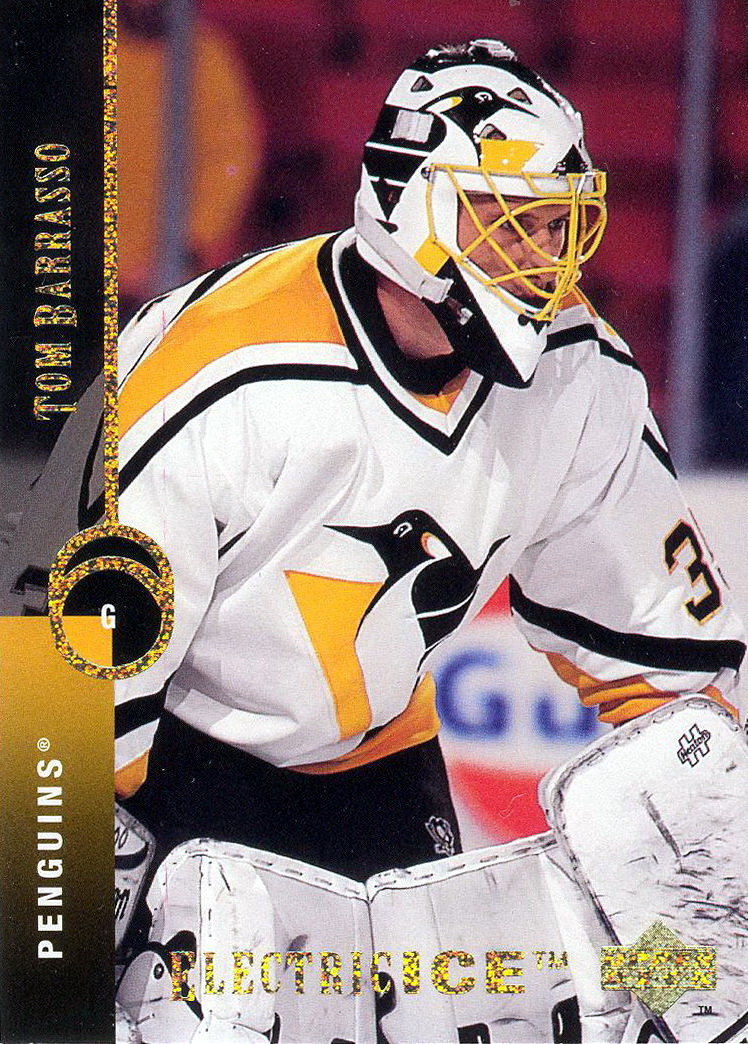 1990-91 Topps Pittsburgh Penguins Hockey Card #65 Tom Barrasso